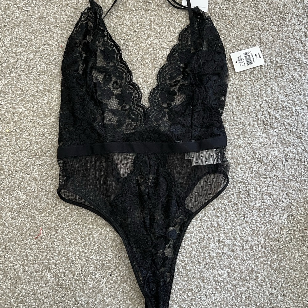Black Thong Lace Lingerie